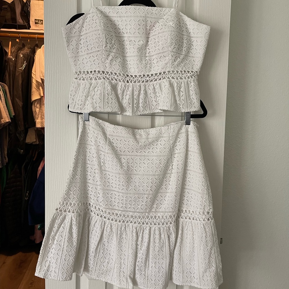Lilly Pulitzer White Lace Mini Dress